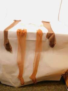 lot 46 image: Vintage Garter with Nylons