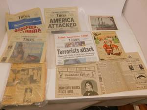 lot 109 image: Vintage Newspapers