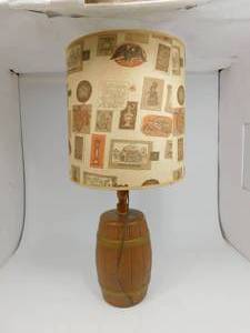 lot 166 image: Vintage Ceramic Lamp with Shade
