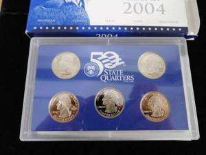lot 23 image: Proof Set 2004 Quarters