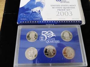 lot 24 image: Proof Set 2003 Quarters