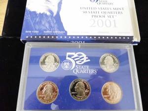 lot 26 image: Proof Set 2001 Quarters