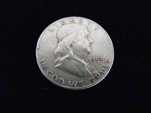 lot 77 image: 1953 D Franklin Half Dollar