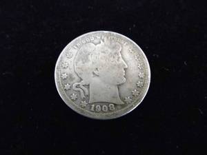 lot 79 image: 1908 D Barber Quarter