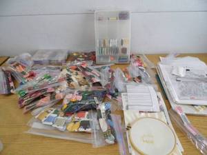 lot 14 image: Cross Stitch Items
