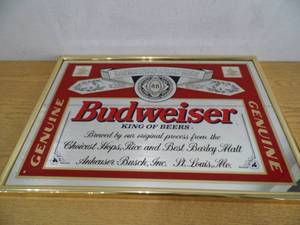 lot 50 image: Budweiser Mirror
