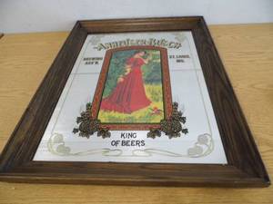 lot 52 image: Annheauser Busch Mirror