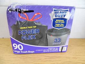 lot 71 image: Poer Flex 90 garbage Bags