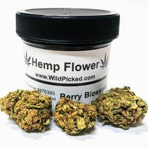 lot 110 image: CBD Hemp 5 Grams of Flower (Berry Blossom)