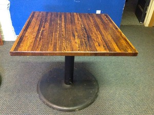 lot 11 image: 34 x 34 Solid Wood Table