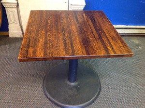 lot 12 image: 34 x 34 Solid Wood Table