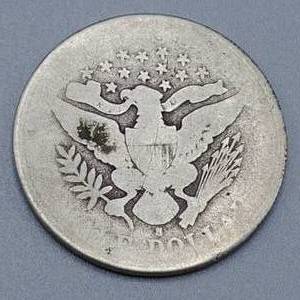lot 24 image: 1898-S Barber Half Dollar