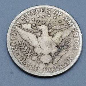 lot 37 image: 1906-O Barber Half Dollar