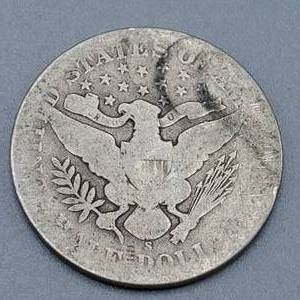 lot 38 image: 1906-S Barber Half Dollar
