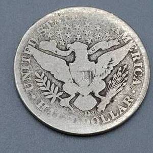 lot 39 image: 1906-D Barber Half Dollar
