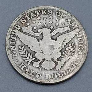 lot 40 image: 1907 Barber Half Dollar
