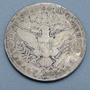 lot 46 image: 1908-O Barber Half Dollar