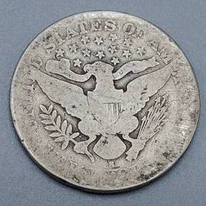 lot 53 image: 1911-S Barber Half Dollar