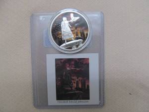 lot 80 image: commemorative .999 silver coin