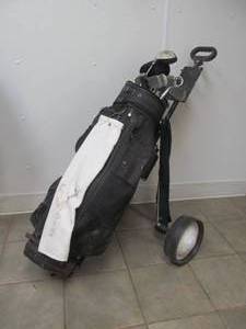 lot 218 image: golf clubs