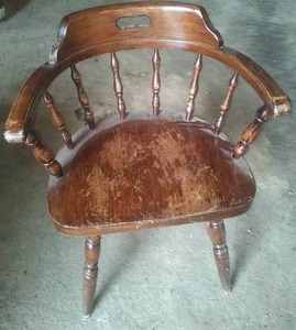 lot 19 image: chairs - 4, reinforced legs - commercial strength. 24 W, 31 H, 18 D.