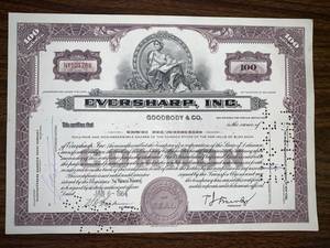 lot 7 image: The Howard Johnson Company, General American Investors Company, American Brands Inc, Eversharp Inc. Stocks and Bond Certificates