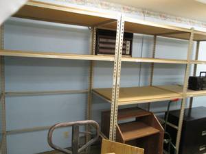 lot 109 image: 3 Sections of Metal Racking See Ph...