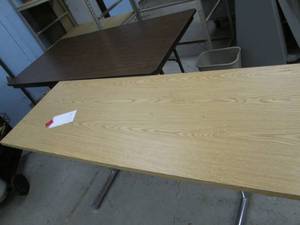 lot 114 image: 2 Tables - One is a Folding Table...
