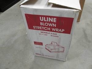 lot 122 image: Box Of Uline Blown Stretch Wrap...