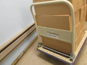 lot 123 image: Heavy Duty Rolling Push Cart (Capac...