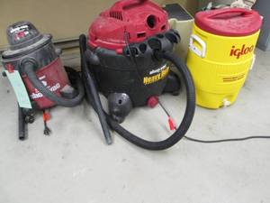 lot 126 image: 2 Shop Vacs (5 Gal. & 16 Gal. Heavy...
