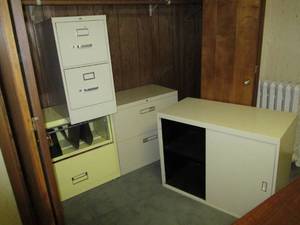 lot 190 image: (4) Large Metal File Cabinets...