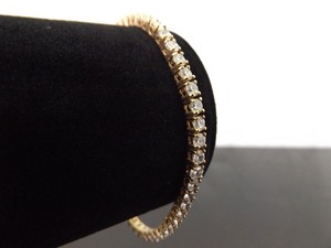 lot 42 image: .925 Sterling Silver Crystal Vermeil Bracelet