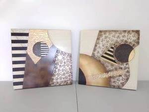lot 41 image: Pair of Abstract Art Pieces