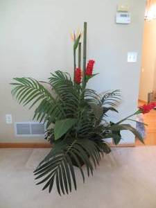 lot 83 image: Large Fake Potted Plant