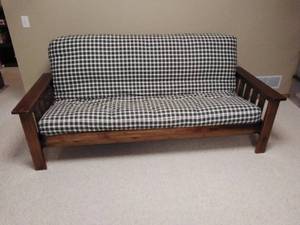 lot 99 image: Wooden Futon
