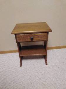 lot 102 image: Ranch Oak Nightstand
