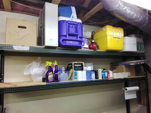 lot 178 image: Lot of coolers and beach equipment loghtbulbs