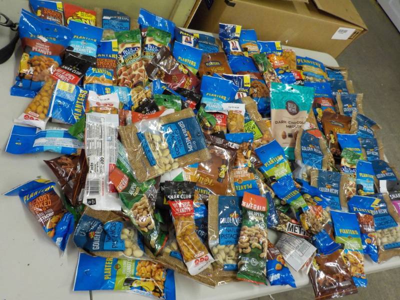 lot 312 image: Box off Snack Nuts most out of dat...