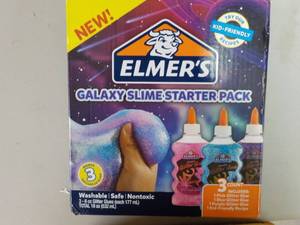 lot 14 image: Elmers Galaxy Slime Starter Pack...