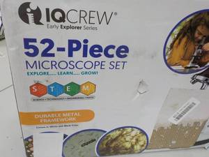 lot 55 image: IQ Crew 52 piece Microscope Set...