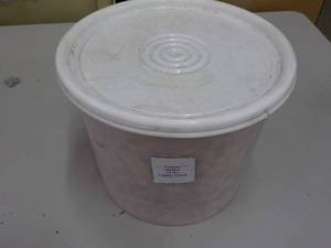 lot 105 image: 15 lb. Pail of Lighted Salted Peanu...