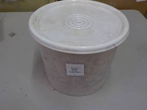 lot 108 image: 15 lb. Pail of Lighted Salted Peanu...