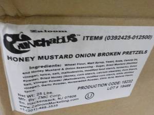 lot 111 image: 25 lb. Box of Honey Mustard Onion B...