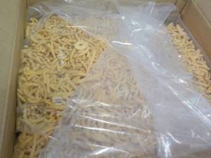 lot 124 image: 23 lb. Box of Cheddar Cheese Soy Ne...