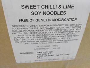 lot 132 image: 23 lb. Box of Sweet Chili Lime Soy ...