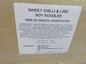 lot 135 image: 23 lb. Box of Sweet Chili Lime Soy ...