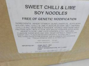 lot 136 image: 23 lb. Box of Sweet Chili Lime Soy ...