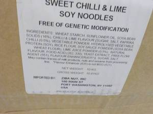 lot 137 image: 23 lb. Box of Sweet Chili Lime Soy ...