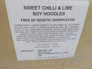 lot 138 image: 23 lb. Box of Sweet Chili Lime Soy ...